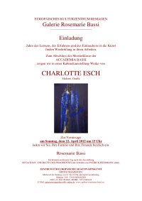 Einladungskarte zur Kabninettausstellung